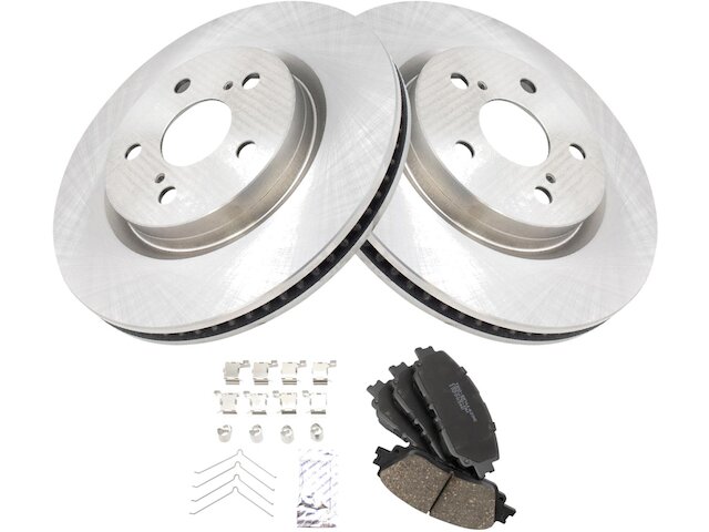 AutoShack Front & Rear Brake Rotors Premium Ceramic Brake Pads Replacement For 2018 2021 Toyota Camry 2 5l Fwd 12 Pc Brake Kit