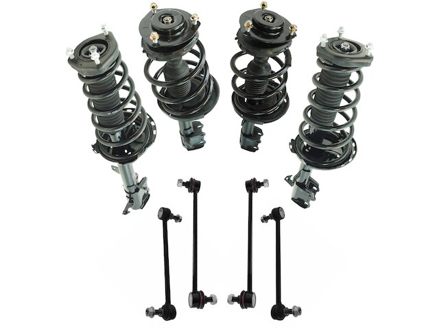 Front Brake Rotors Set For 2009–2015 Toyota Venza – G-Coated Slotted X Drilled Pair - View #5