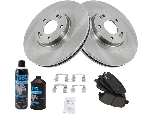 4pcs Front Rear Disc Brake Rotors For 2013 - 2017 2018 2019 Hyundai Santa Fe