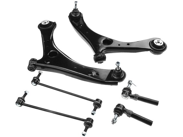 Front Lower Control Arm & Tie Rod Kit For 2008-2019 Dodge Grand Caravan & Chrysler Town & Country