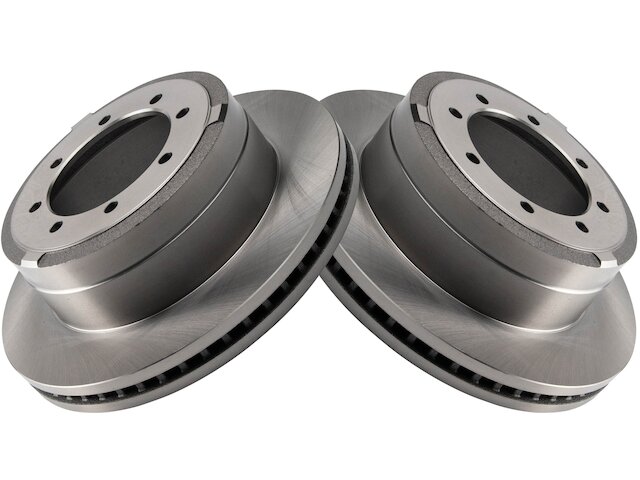 Max Advanced Brakes StyleMax Front & Rear Drilled Rotors + Carbon Ceramic Pads Kit For Ford F-250 / F-350 Super Duty (2013-2023, 8x170)