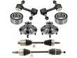 Axle Wheel Hub Sway Bar Link Kit