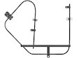 thumbnail image 2 of Dansk Window Regulator – Front Left For 1965-1967 Volkswagen Beetle (96594FQ) 2 of 5