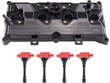Front Valve Cover - Black - With Gasket - Compatible With 2003 - 2007
