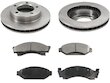 Front Brake Pad and Rotor Kit - Compatible with 1976 - 1985
