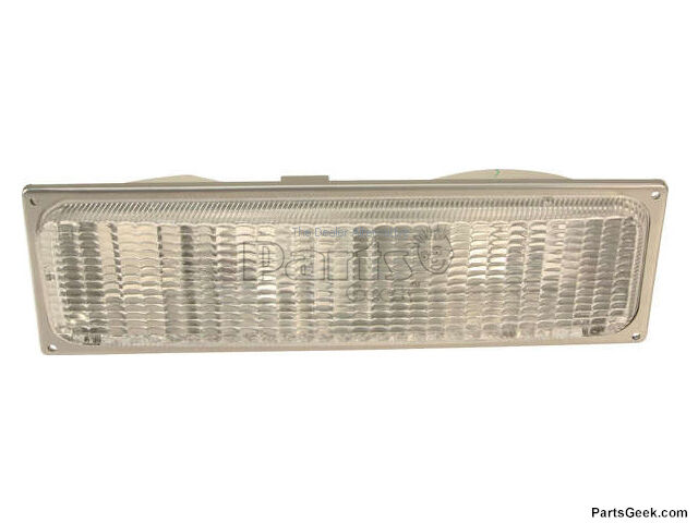 Pair Front Turn Signal Lights For 1990-1993 Chevy GMC C/K Series – Clear Lens Chrome Housing