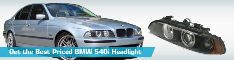 BMW 540i Headlight - Headlights - Anzo TRQ Hella TYC Depo - 1997 1999 ...