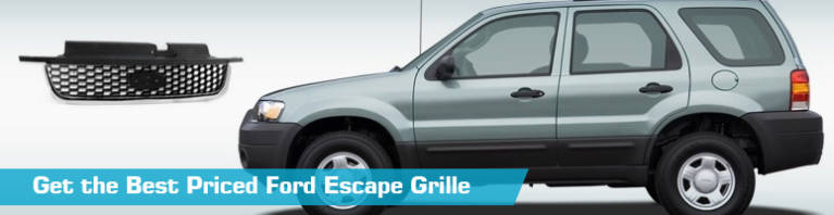 Action Crash Black Grille Assembly For 2005-2007 Ford Escape & 2006 Hybrid - 18154WD