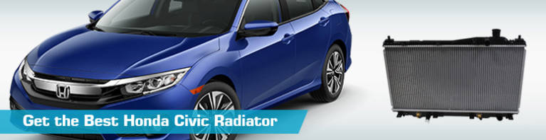 Discount Honda Civic Radiator Replacement --- PartsGeek.com - 1997 1995 ...