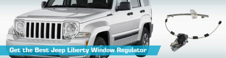 Power Window Regulator With Motor For 2002-2006 Jeep Liberty Front Passenger Side - Direct Replacement Part