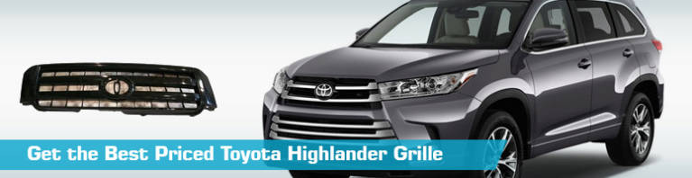2016 Toyota Highlander Front Grill Painted Black Grille For 2004-2007 Toyota Highlander - Direct Replacement With Emblem Replacement Grille With Emblem - Foto 5